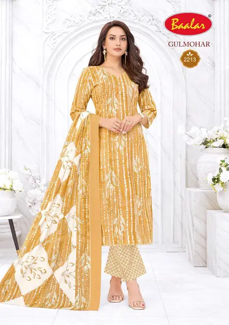 Gulmohar Vol 2 By Baalar Cotton Printed Wholesale Dress Material Suppliers In Mumbai